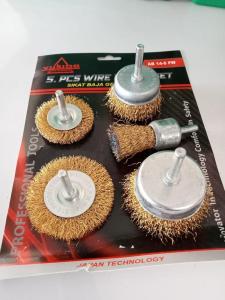 BANTING HARGA !! Sikat Kawat 5pcs Mata Bor Sikat Kawat sikat besi karat sikat baja untuk bor Bisa COD