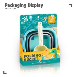 Add to Wish List Beach Toys Water Digging Sand Retractable Bucket Folding Fishing Silicone Portable Small Colorful For Kids