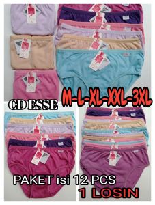 PAKET ISI 12 PCS / SATU LOSIN  / CELANA DALAM WANITA /CD ESSE / Paket hemat / harga lebih murah