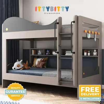 (Free Installation) Modern Childrens Bunk Bed Series 2/bed frame/staircase/wardrobe/ladder/bunk bed/loft bed/ double decker bed