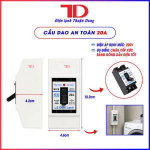 Cầu Dao An Toàn MCCB 15A 20A 30A 40A Kèm Hộp Nhựa Aptomat Dùng Cho Máy Lạnh Điều Hòa Điện Dân Dụng