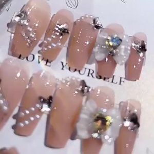 [XẢ HÀNG] Set 24 móng giảmóng thiết kếnail đẹp kèm keo (tặng dũa)