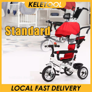 4 in 1 Tricycle Stroller Baby Trike Multifunctional Kids Trike Stroll Trike Baby Bike Children’s Bicycle