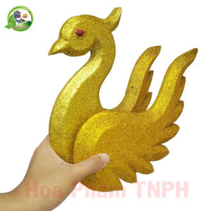 Phôi Công Bằng Xốp Kích Thước 24 x 24 cm Dày 25cm Cách Điệu Phủ Nhũ Kim Tuyến Hai Mặt Lóng Lánh Dùng Làm Trang Trí Tháp Oản Mâm Hoa Quả  Thích Hợp Làm Đồ Thủ Công DIY Decor