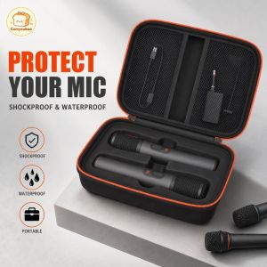 Dual Wireless Microphone Storage Case For JBL Dual Wireless Mic System Waterproof Shockproof Handheld Carrying Bag
