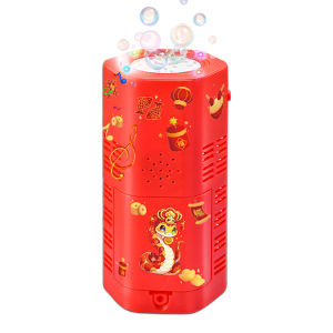 2025 Chinese New Year Imitation Firework Bubble blowing Machine Electric Bubbles With Music Light Wedding Party gift