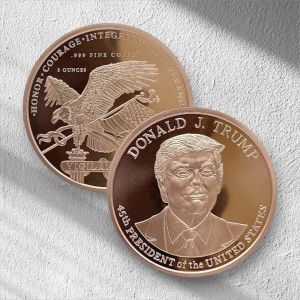 5 AVDP Oz President Trump .999 Fine Copper Round Medal GSM USA 5 Oz Copper Round Medal COPPERMAN