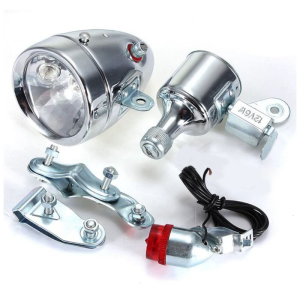 Xe đạp máy phát điện ma sát đèn pha đèn sau Kit cho đèn pha sửa chữa thiết thực