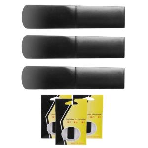 3Pcs Sức Mạnh sáo Saxophone 1.5/2.0/2.5 Nhựa Soprano Saxophone ống ngậm Reed Cho Saxophone Người Mới Bắt Đầu Sinh Viên