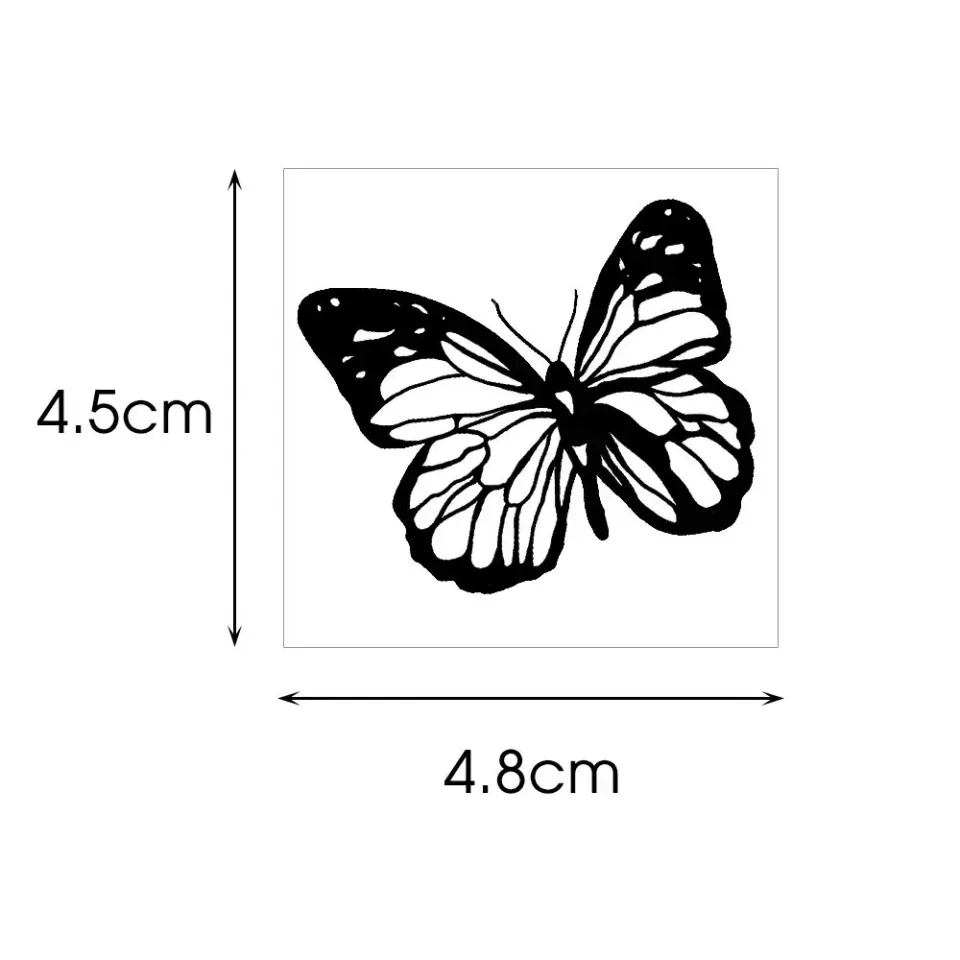 Nhãn dán hình xăm, 1 tấm hình con bướm Hình xăm tạm thời cho phụ nữ, Hình  dán hình xăm động vật Người lớn, Hình xăm giả trông như thật, Dành cho