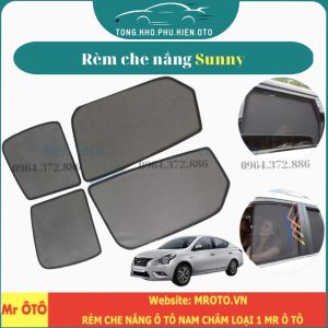Rèm che nắng xe Nissan Sunny - Hàng Loại 1 Mr Ô Tô vải dày chống nắng tốt dễ lắp đặt vừa khít - Gờ cao su