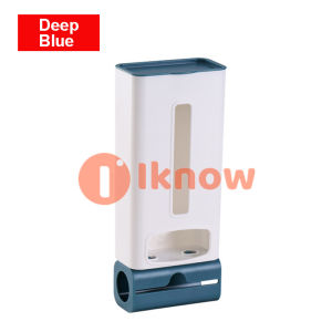 I know 1pcs New home life wall hanging kitchen garbage bag storage rack kitchen bathroom plastic bag Nordic style shoe cover storage box Roll Paper dispensers Holder box