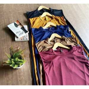 INNER DRES KNIT PREMIUM PANJANG INNER HIJAB INNER DREES PANJANG HITAM SPAN