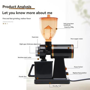Household electric coffee bean grinder 600N one-touch smart operation.