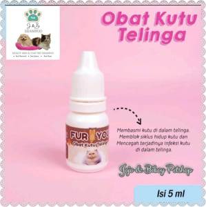 Obat Tetes Kutu Telinga Ampuh Membasmi Kutu di dalam Telinga Kucing /Anabul