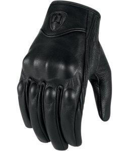 Original Icon Full Leather Glove Touch Screen Glove Motor Motorcycle Pursuit Stealth Riding Glove Sarung Tangan Motor