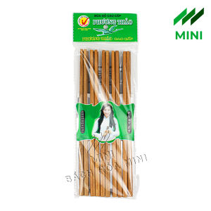 Đũa gỗ Phương Thảo cao cấp (10 Đôi / 1 Vỉ)