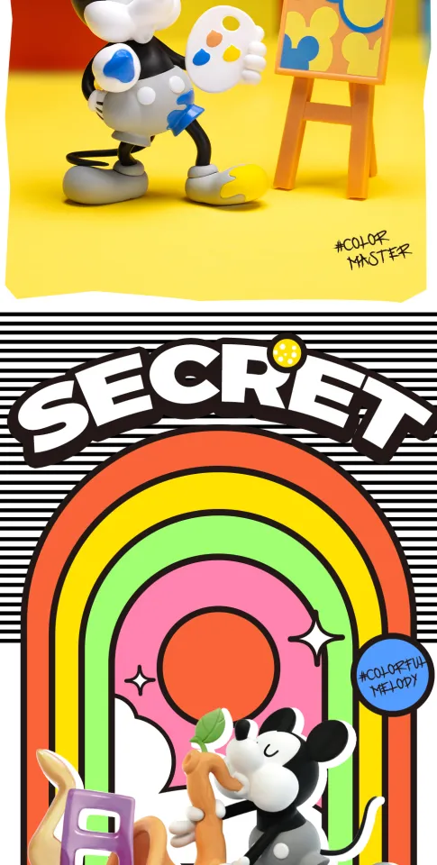 その他 52TOYS BLINDBOX Mickey Mouse Color 52TOYS Disney Mickey Color Hunting Series Confirmed Blind