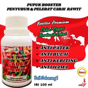 Obat Pelebat Bunga dan Buah Tanaman Cabe Pupuk Booster Cabe yang Bagus Ampuh Anti Rontok Anti Patek