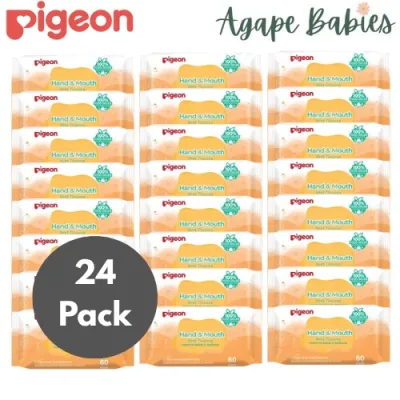 Pigeon Hand And Mouth Wet Tissues ( 24 x 60s = Total 14400 sheets) (Yellow)