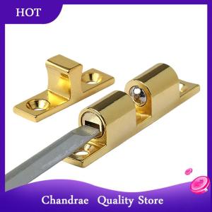 [Chandrae] ตัวล็อกลูกปัดแบบสัมผัสทองแดงสำหรับตู้43 50 60 70มม. ตัวล็อกประตูแบบคลิปสปริงล็อกด้วยตัวเองตัวหนีบตู้ตู้เก็บของทนทานเป็นลูกคู่