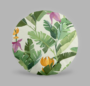 ลายใหม่! หมอนอิง พิมพ์ลาย ใหม่ ทรงกลม ขนาด 18 นิ้ว คุณภาพดี ตกแต่งบ้าน ตกแต่งร้าน สวยถูกใจ บรรจุใยสังเคราะห์เกรดA