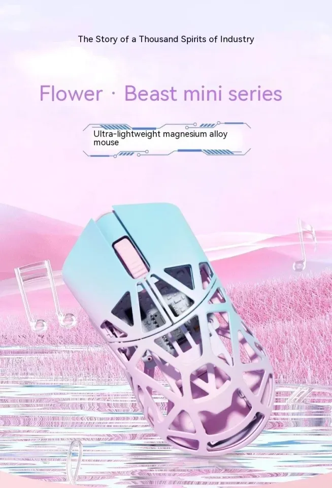 WLMOUSE BEAST X mini Pink WLMOUSE Beast X Series Tempered Limited