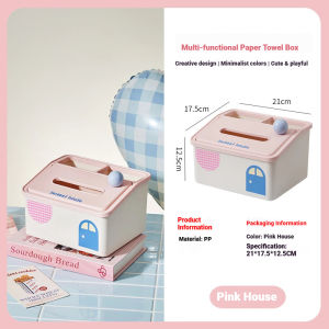 [SG stock]tissue Box Holder  Home Storage Phone Stand Remote Control Home Organisation Cute storage box