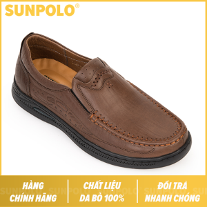 Giày lười nam da bò SUNPOLO CS5150