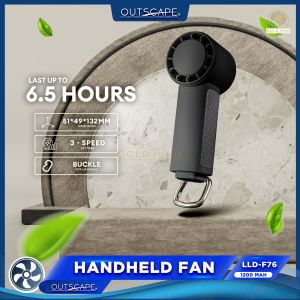 Handheld Fan USB Type C Rechargeable Portable Fan 3 Speed Strong Wind With Cooling Pad 2000mAh Battery