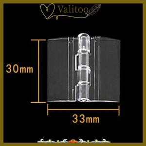 [Valitoo] 10PCS Durable Clear Acrylic Folding Hinges Transparent Plexiglass Hinge 5 Sizes