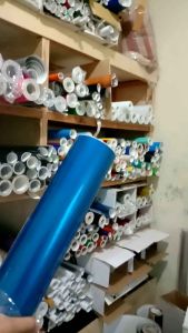 Stiker Skotlet Motor Warna Biru Metalic Candy Super Glossy