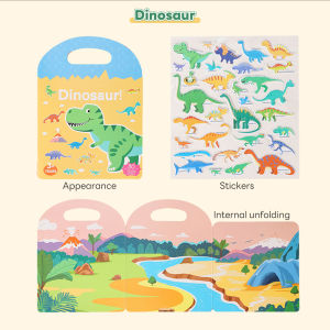 Bevavar Buku Stiker Anak Reusable Sticker Activity Book Mainan Edukasi Anak