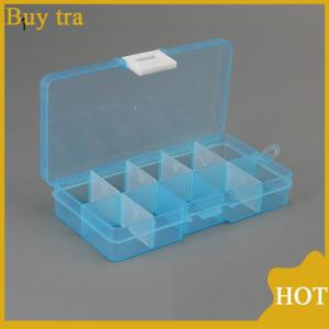 [Buytra] Plastic10 Slots Adjustable Jewelry Storage Box Case Craft Organizer Beads
