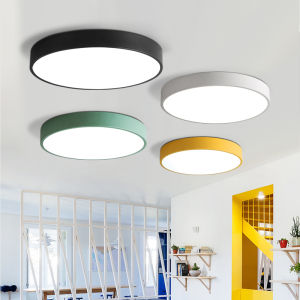 YHLAMP Macaron Ultra Thin Ceiling light modern Corridor Light Aisle Light Bedroom Living Room Center ceiling Light LED  Restaurant Aisle Lamp Room Acrylic 3 Colors Dimmable ceiling light for office restaurant balcony Study
