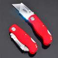 Cutter Lipat Pisau Silet Folding Knife Praktis Free isi 5 Pcs - 6598. 