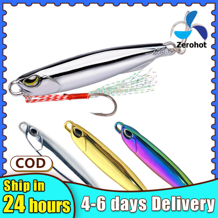 ZZ 7g-20g Fake Fishing Lures With Hooks Vivid 3d Eyes Fishing Jigs With  Natural Feathers For Freshwater Seawater