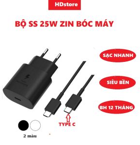 Bộ sạc nhanh samsung 25w cổng Type C zin chính hãng BH 12 tháng