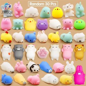 JINGQII50-5PCS Kawaii Squishies Mochi Anima Squishy ของเล่นเด็ก Antistress Ball Squeeze Party Favors ความเครียดบรรเทาของเล่นวันเกิด