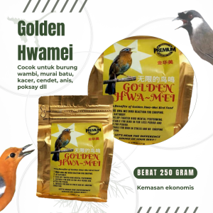 Pakan Burung Golden - Pakan Import untuk burung Wambi Muray Poksay Anis (250 gram)