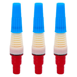 3PCS Adjustable Water Power Sprinkler Direct Quick Connector Nozzle Coupling Adaptor Garden Hose Pressure Washer 6-thread/1-inch Connection Tool