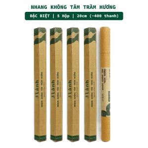 Nhang Không Tăm Trầm Hương Đặc Biệt Giá Sỉ Từ 5 Ống 3 Lành Ống 20cm Tự Nhiên 100% 7-12 Năm Trầm Thờ Cúng Rằm Thư Giãn Tài Lộc Quà Tết