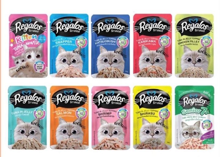 Regalos Cat Food Pouch 70G - (Cat Food Pouch /Cat Wet Food /Makanan