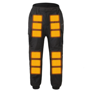 Men Women Cold Climate USB Operated Warm Heated Cargo Pants For Outdoor Activity Rainproof Windproof Electric Trousers