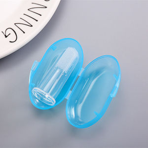 Gratis Ongkir - Finger Toothbrush untuk 3 - 18 Bulan / Sikat Gigi Jari Bayi Silikon Lembut