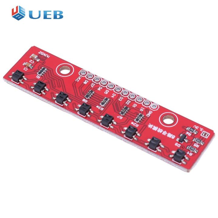 3.3V-5V Dòng follower hồng ngoại cảm biến thăm dò 8 kênh Hunt Module ...
