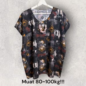 MUAT 80-100KG!!!! Baju Bali Tie Dye Blouse SUPER JUMBO LD 140 FIT TO XXXXL SJ/N REAL PICT
