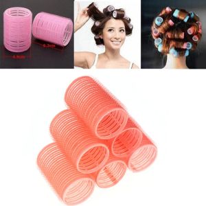 INVADER 6 Pcs Random Color Gift Hair Styling Tools Full Size Hairdressing Curlers Hair Rollers Self Grip Salon