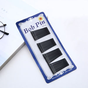 600Pcs Classic Black Hairpins and Hair Clips Set with Steel Wire - 60pcs/set Black Side Clip Hairpins