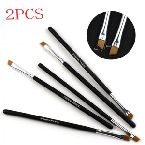 NBANLIKE Portable Professional Kabuki Face Nose Brushes Wood Cosmetic Brushes Eyebrow Eyeliner Brush Eye Shadow Brush Makeup Brush